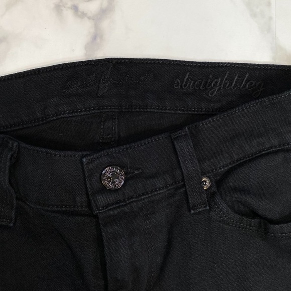 7 For All Mankind Straight Leg Jeans 33.5” Inseam - Picture 5 of 6